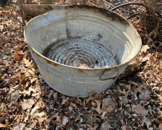 Galvanized tub