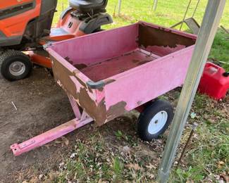 Steel lawn trailer