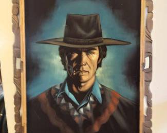 framed art on velvet