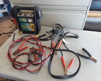 jumper cables and jump starter