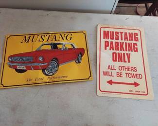 Mustang signs