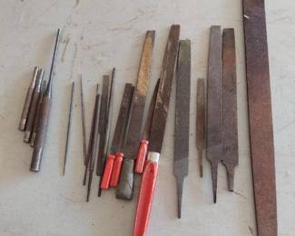 assorted files and punches