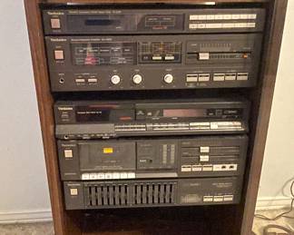 Vintage Techniques  Stereo System. Includes  Turntable, Quartz Digital Tuner, Amplifier, CD Player, Cassette Player/Recorder, Graphic Equalizer. 