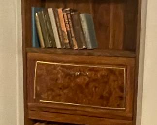 Vintage Wood Secretary Bookcase.