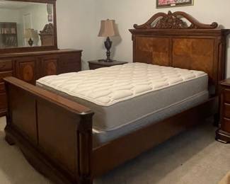 Ashley Furniture Bedroom Furniture. Queen Bed, Headboard, Foot Dresser/Mirror and Night Stands.