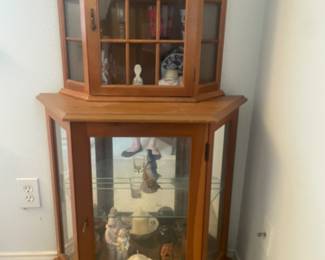 Vintage Wood and Glass Medicine Cabinet.