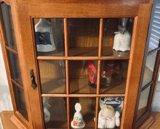 Vintage Wood and Glass Medicine Cabinet.