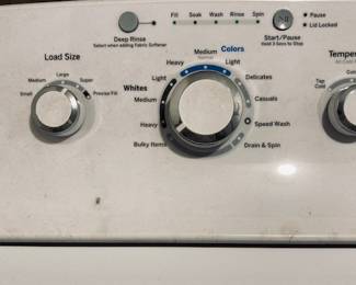 GE Top Load Washing Machine.