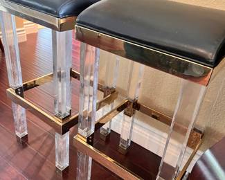 Dongguan Jing Fu Mei super rare Acrylic bar stools..check that name out on line-very exclusive Chinese designer