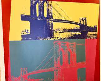 Andy Warhol signed poster print from 80s