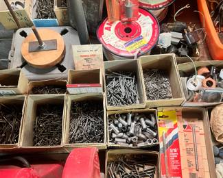 Assorted Nuts Bolts Nails