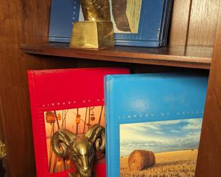 Rams Head Bookends