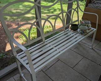 Wrought Iron Bench