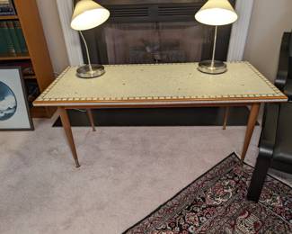 MCM Mosaic Tile Top Table