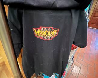 Warcraft t-shirt and other promotional it’s by Blizzard