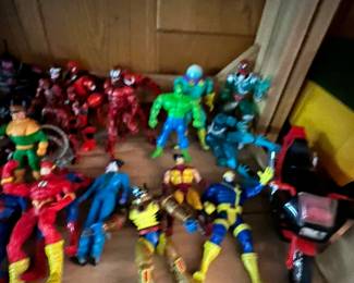 X-men , DC comics dudes , etc 
Spider-Man, Superman, Batman, joker, wolverine, cyclops… etc!