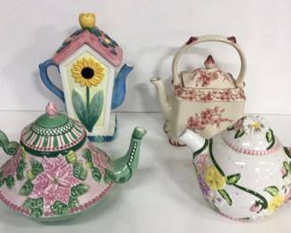 Collectible Porcelain Tea Pot Decanters