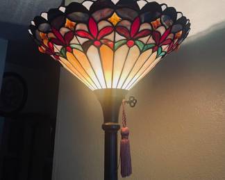 Uplighter Tiffany Floor Lamp.