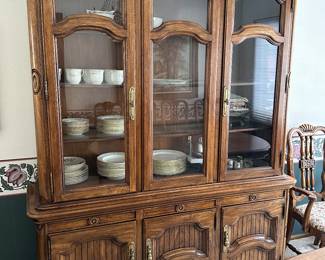 $300.00  Thomasville 6 door & glass front Cabinet
