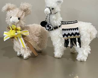 Pair of Llamas, 9"H, 10"H,  was $9, NOW $6