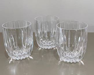Set of 3 crystal rock glasses,  was $16, NOW $10