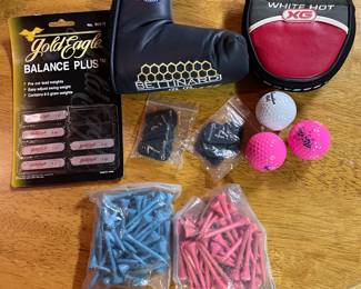 Assortment of golf items,  $8