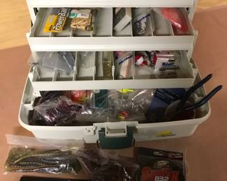 Bulk Fishing Tackle Box & Items,  was $30, NOW $20