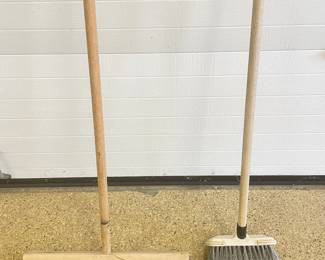 Large push broom,  was $9,  NOW $7.  small push broom,  was $5, NOW $4