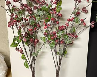 Red berry green stems (2),  $10