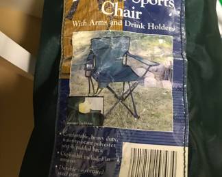 Sports Chair with Arms & Drink Holder, was $15, NOW $8