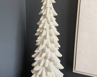 White Christmas tree decor, 24"H,  was $24, NOW $16