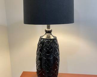 Black lamp w/black shade, 31"H,  was $36, NOW $28