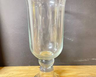 12" glass candle holder/vase,  was $10, NOW $7