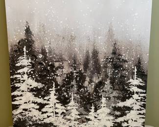 Winter tree scene with some sparkles, 39"x 39",  was $44, NOW $32