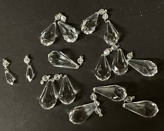 DIY Magnetized chandelier crystals, 13 large, 2 small, was $10, NOW $8