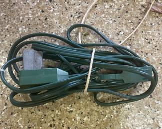 Green extension cord,  $1