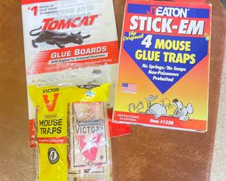 Tom cat glue boards and mouse traps, was $5, NOW $4