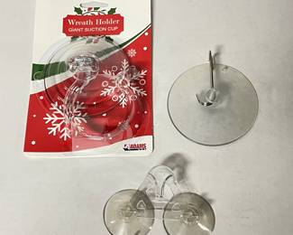 Set of 4 wreath holder suction cups,  was $5, NOW $3