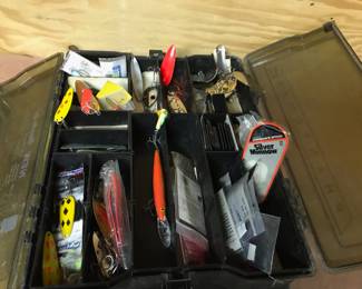 Second side of previous double sided tackle box.