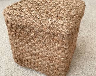 Woven ottoman, 19" x 19" x 18"H,  was $48, NOW $34