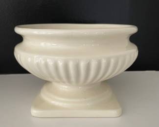 Ivory urn planter/ decor, 9"D x 6"H,  $15