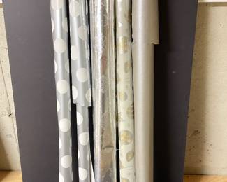 Assortment of silver & gold wrapping paper.  was $7, NOW $5