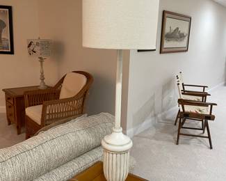 White tall lamp, 32"H,  was $32, NOW $24
