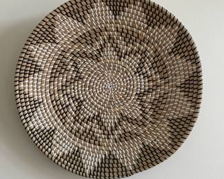 Decorative woven Rattan wall basket, 20",  was $20, NOW $14