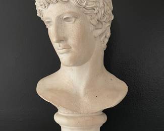 "David" (Michelangelo) bust, 10"W x 17"H, $34