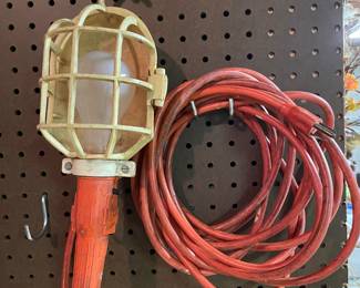 Utility light with long extension cord,  was $6, NOW $4