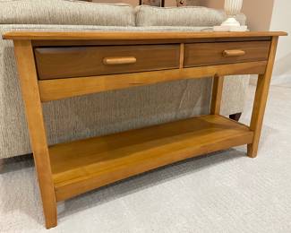 2 drawer console table, 52"W x 30"H x 18"D,  was $225, NOW $195