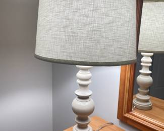 White lamp, Approx 27"-29"H,  was $30, NOW $20