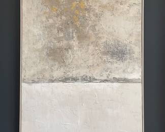 Neutral color Large painting, 39"W x 59"H,  was $125, NOW $85