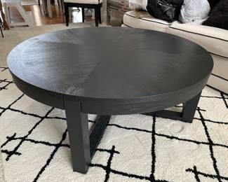 Espresso round cocktail table, 42"D x 17"H,  was $375, NOW $325
